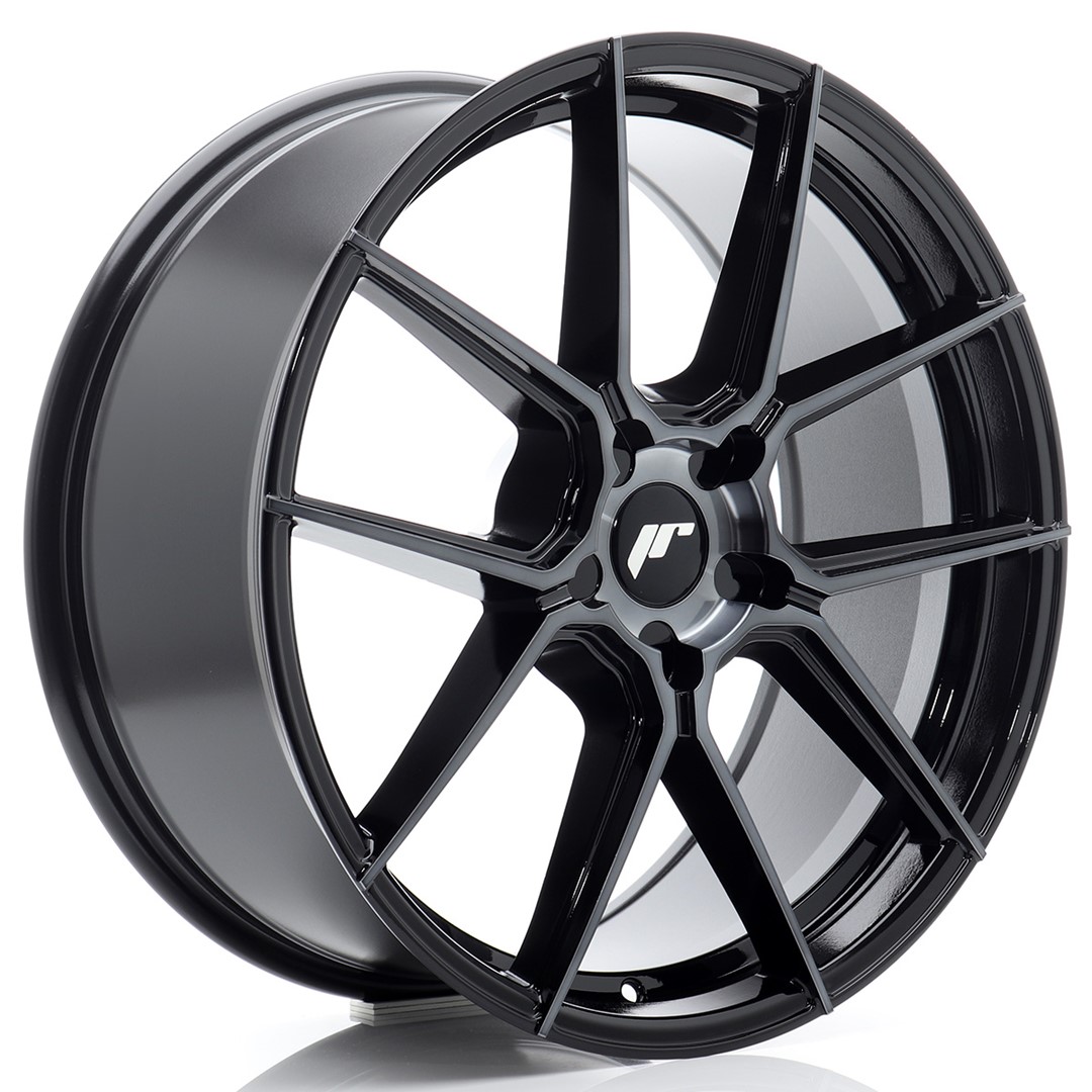 Image of JR-Wheels JR30 Velgen 20 Inch 8.5J ET20-45 Custom PCD Flow Form Black Machined Tinted Face
