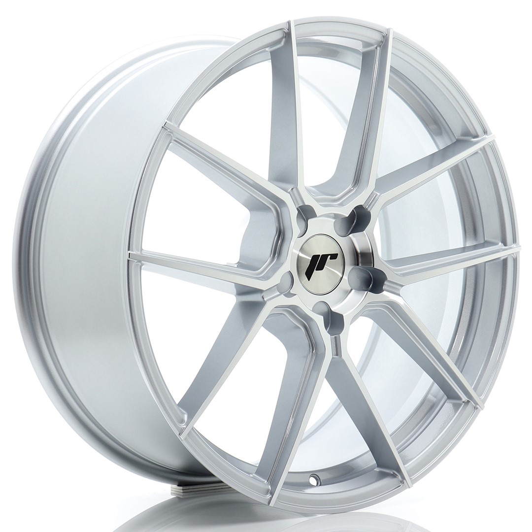Image of JR-Wheels JR30 Velgen 20 Inch 8.5J ET20-45 Custom PCD Flow Form Silver Machined Face