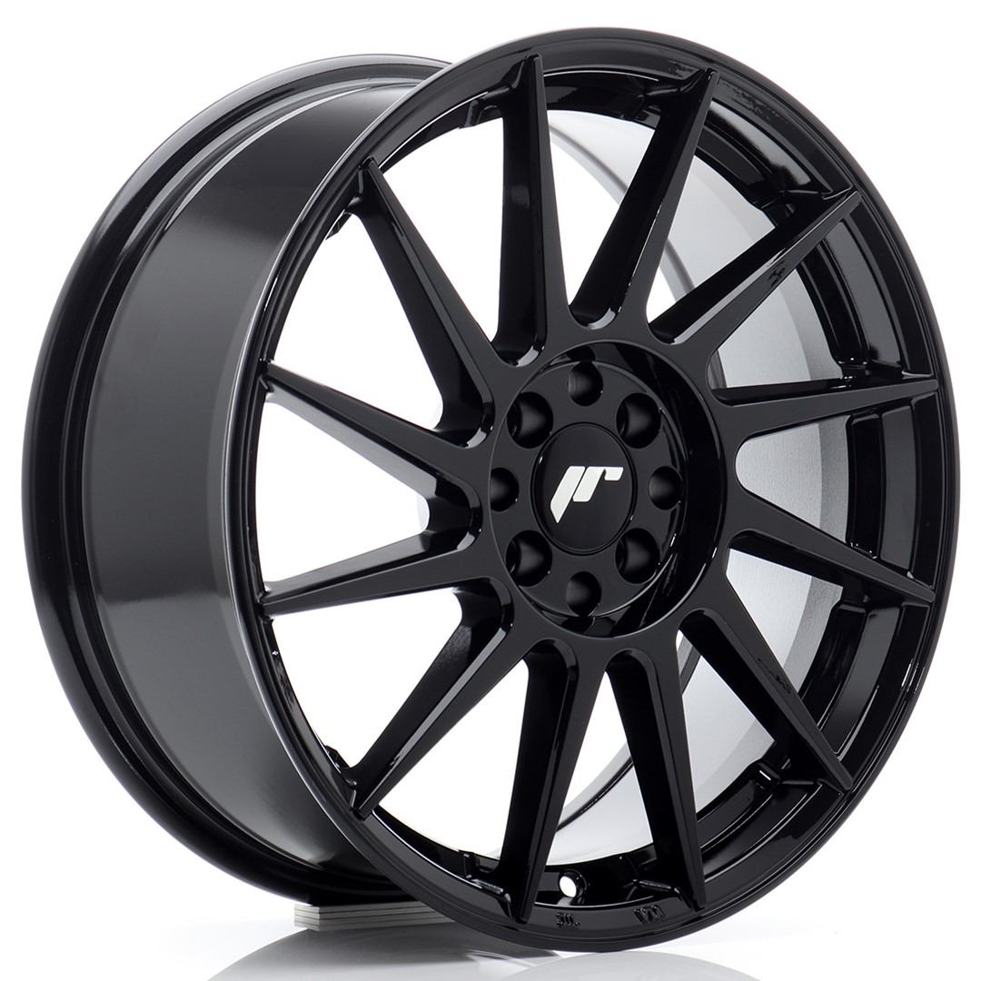 Image of JR-Wheels JR22 Velgen 17 Inch 7J ET25 4x100,4x108 Flow Form Gloss Black