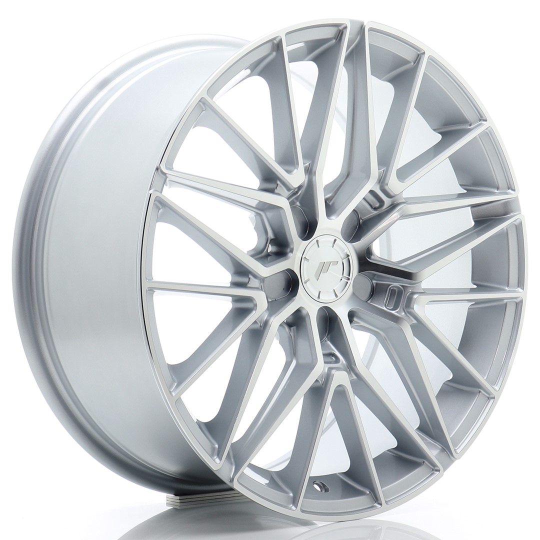 Image of JR-Wheels JR38 Velgen 18 Inch 8J ET20-45 Custom PCD Flow Form Silver Machined Face