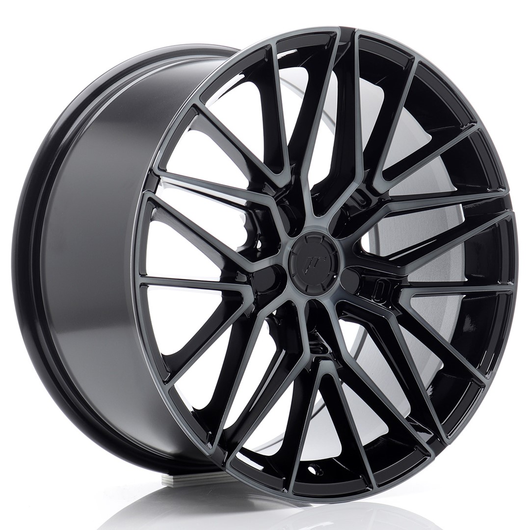 Image of JR-Wheels JR38 Velgen 18 Inch 9J ET20-45 Custom PCD Flow Form Black Machined Tinted Face