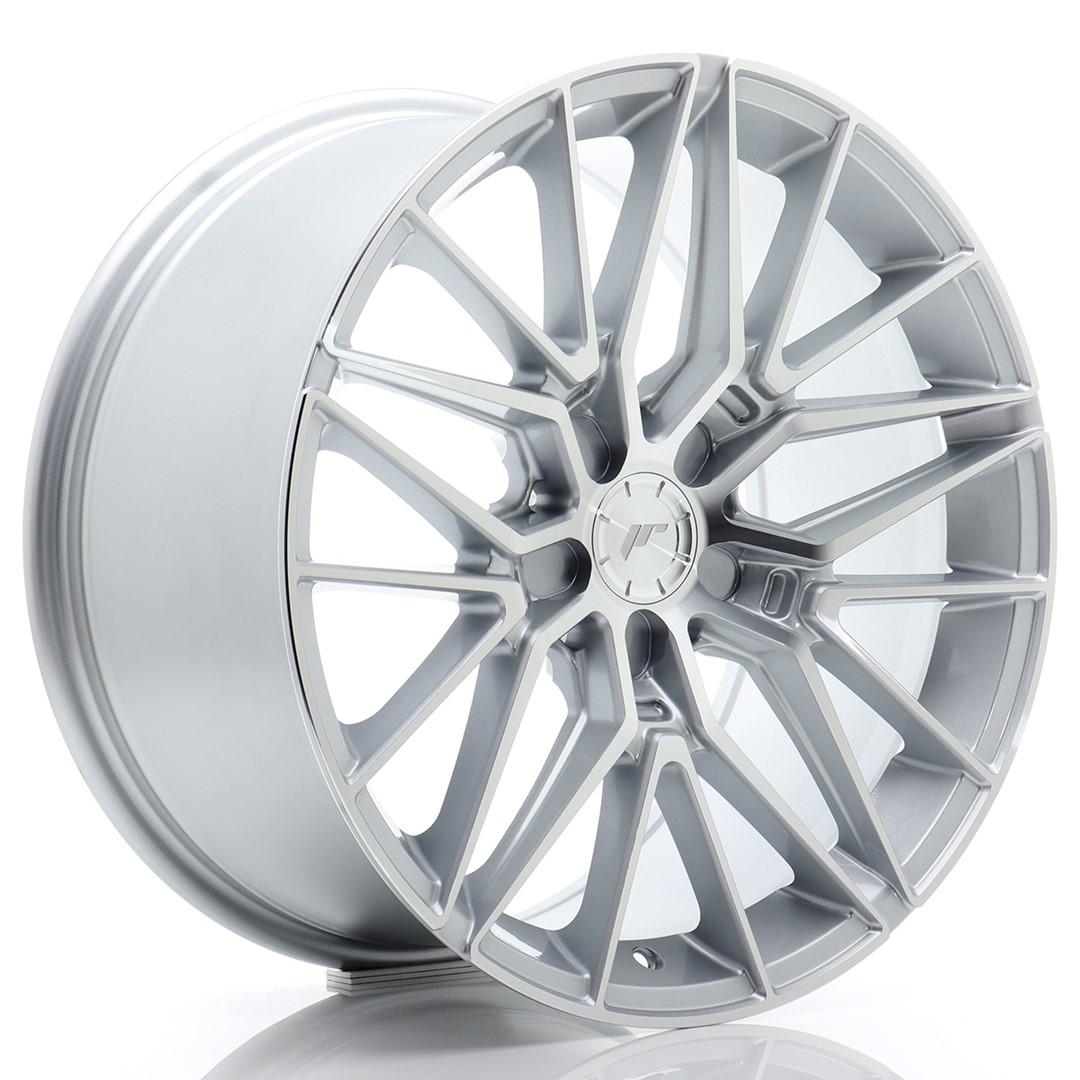 Image of JR-Wheels JR38 Velgen 18 Inch 9J ET20-45 Custom PCD Flow Form Silver Machined Face