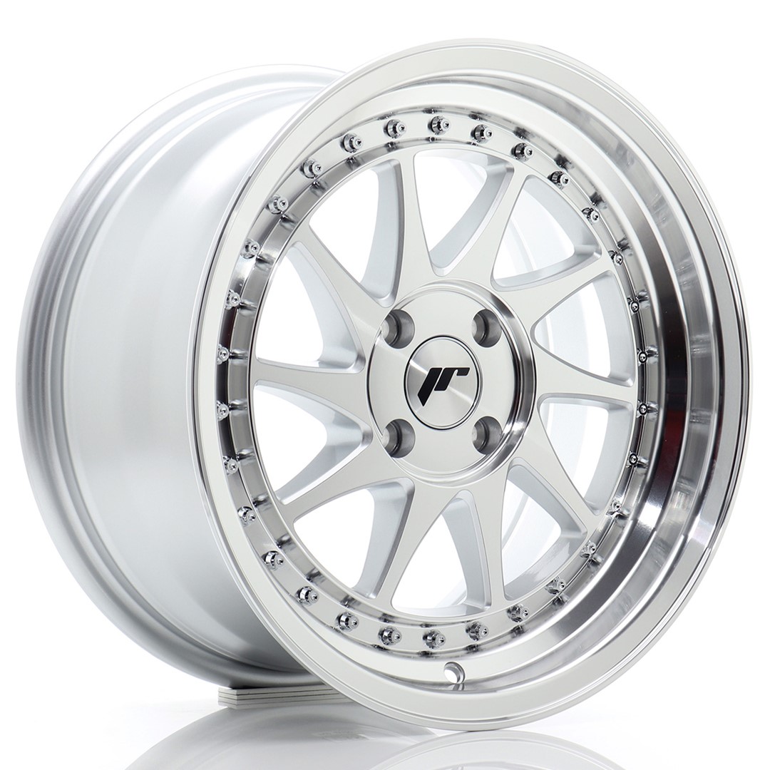 Image of JR-Wheels JR26 Velgen 16 Inch 8J ET30 4x100 Silver Machined Face