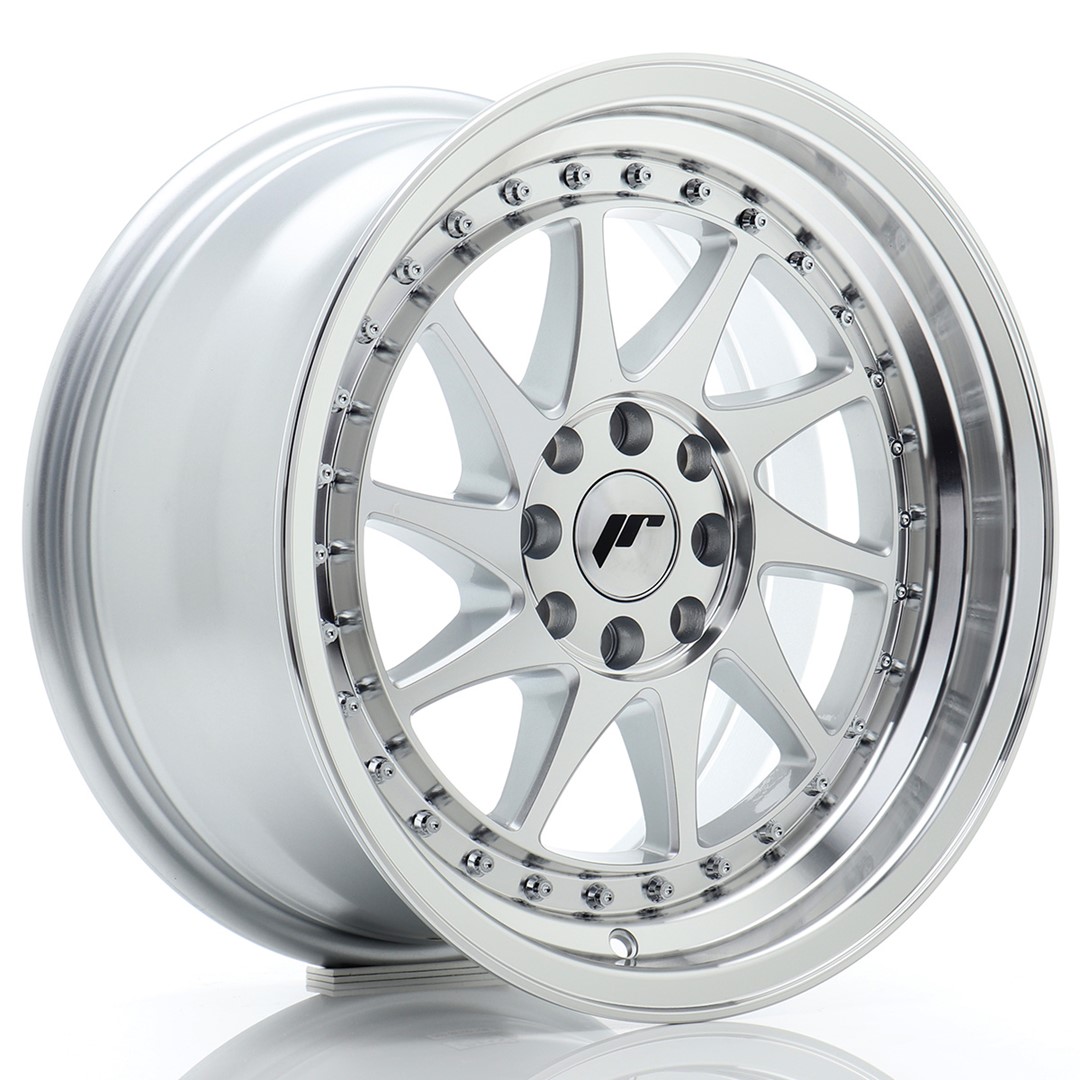 Image of JR-Wheels JR26 Velgen 16 Inch 8J ET25 4x100,4x108 Silver Machined Face