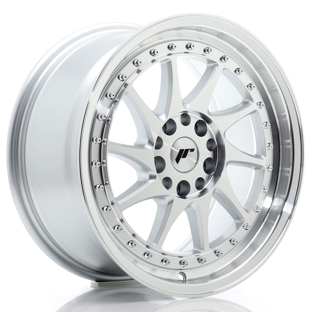 Image of JR-Wheels JR26 Velgen 17 Inch 8J ET35 4x100,4x114.3 Silver Machined Face