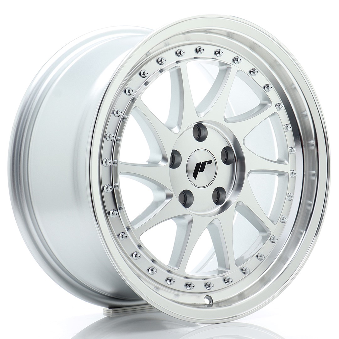 Image of JR-Wheels JR26 Velgen 17 Inch 8J ET35 5x112 Silver Machined Face