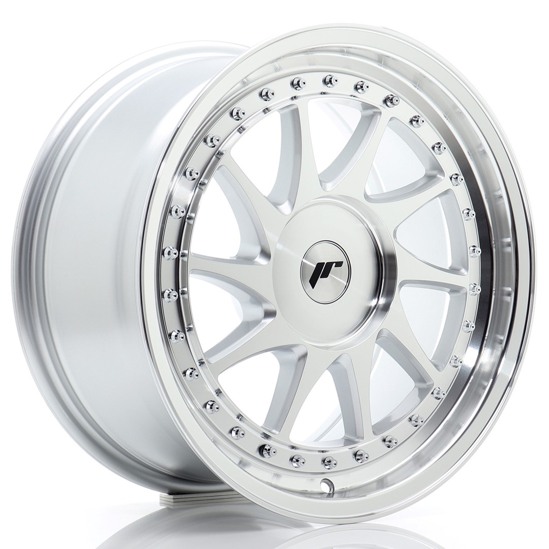 Image of JR-Wheels JR26 Velgen 17 Inch 8J ET20-35 Custom PCD Silver Machined Face