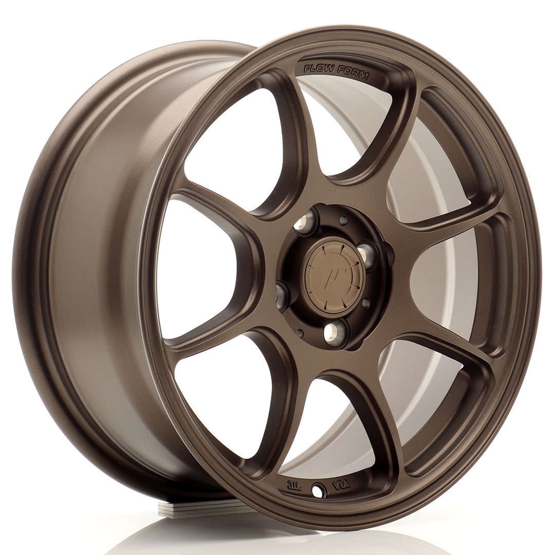 Image of JR-Wheels SL04 Super Light Velgen 15 Inch 7J ET38 4x100 Flow Form Flat Bronze