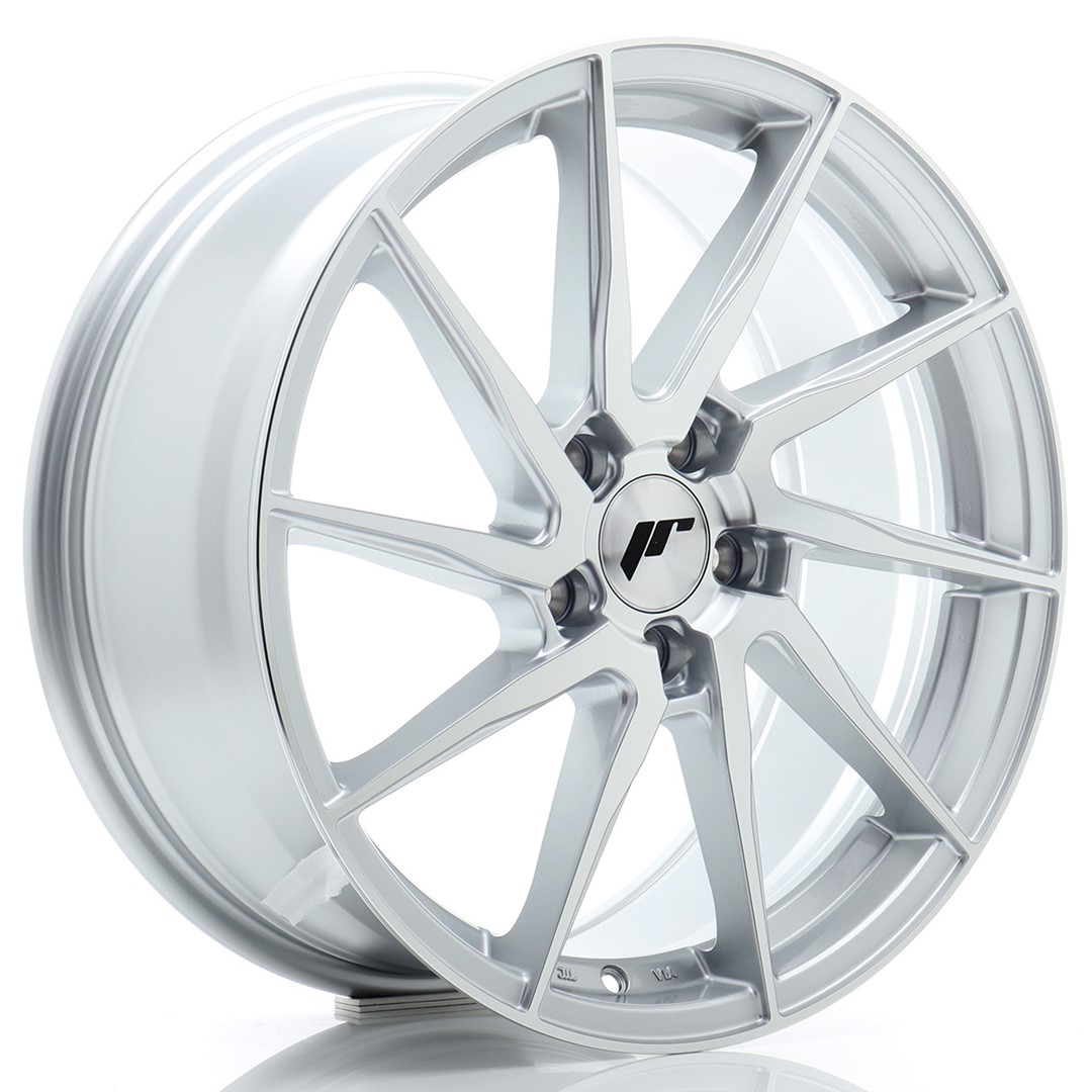 Image of JR-Wheels JR36 Velgen 18 Inch 8J ET45 5x112 Flow Form Silver Machined Face