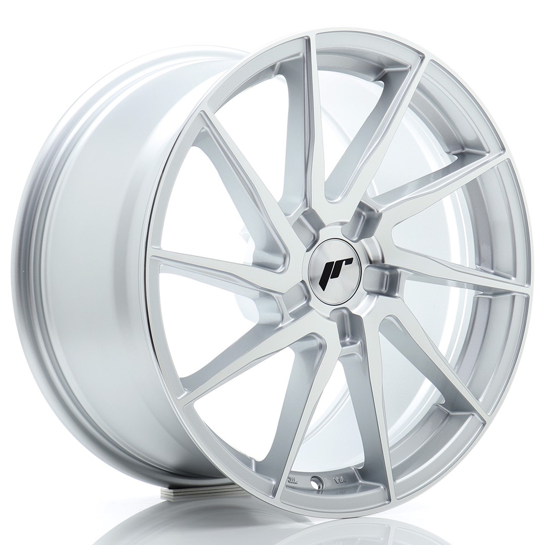 Image of JR-Wheels JR36 Velgen 18 Inch 8J ET20-45 Custom PCD Flow Form Silver Machined Face
