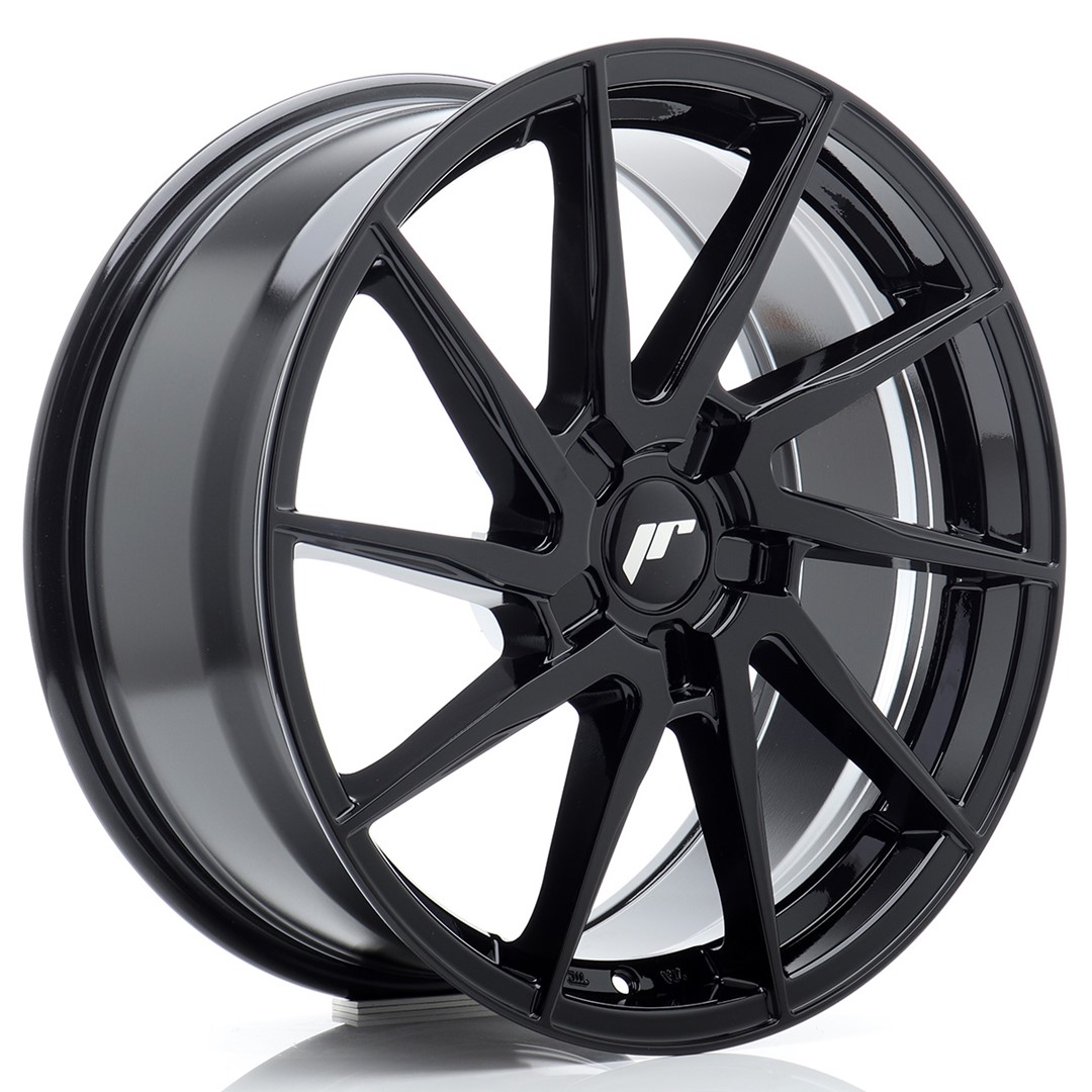 Image of JR-Wheels JR36 Velgen 18 Inch 9J ET20-50 Custom PCD Flow Form Gloss Black
