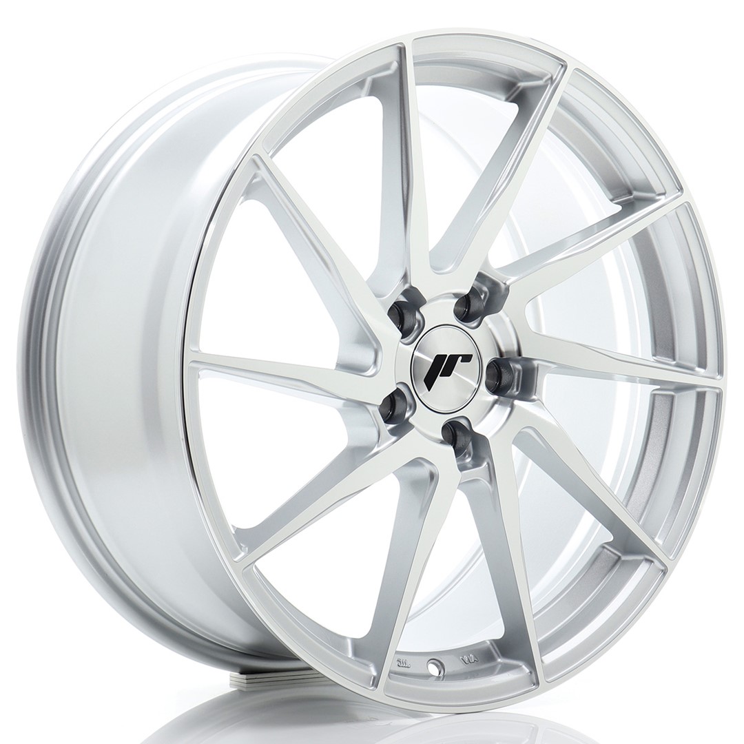 Image of JR-Wheels JR36 Velgen 19 Inch 8.5J ET45 5x112 Flow Form Silver Machined Face