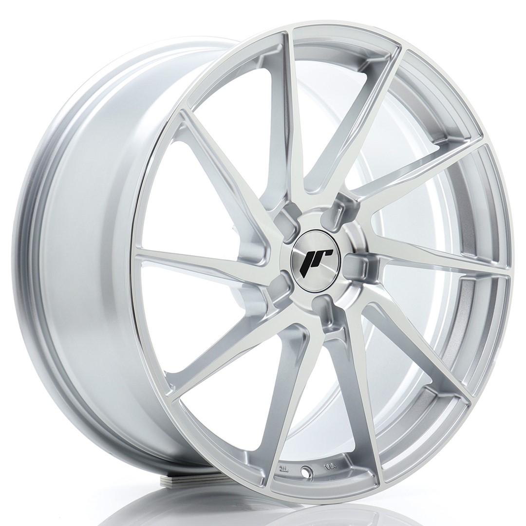 Image of JR-Wheels JR36 Velgen 19 Inch 8.5J ET20-45 Custom PCD Flow Form Silver Machined Face