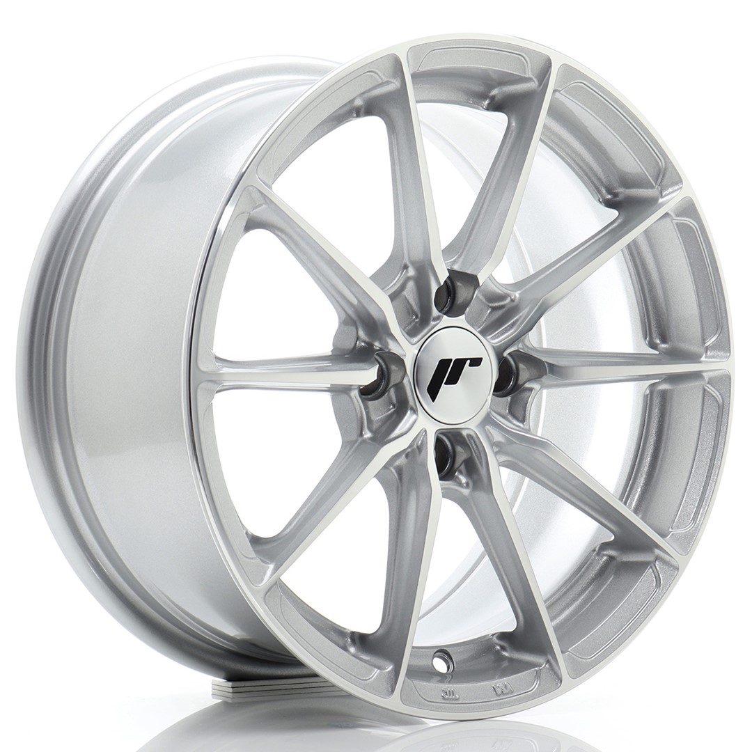 Image of JR-Wheels JR37 Velgen 15 Inch 7J ET38 4x100 Silver Machined Face