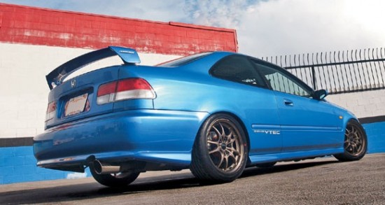 Image of ABS Dynamics Achter Spoiler Mugen Style Zwart Polyester