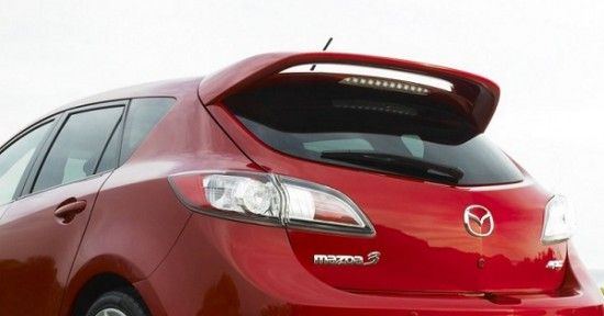 Image of SK-Import Achter Spoiler MS Style Wit Remlicht Zwart ABS Plastic Mazda 3