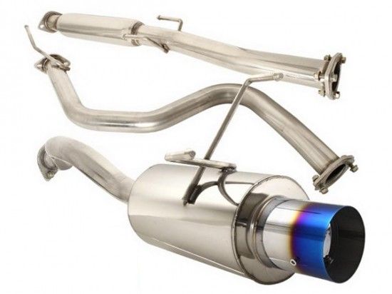 Image of SK-Import Cat-back Uitlaatsysteem 61mm Roestvrij Staal Honda Civic