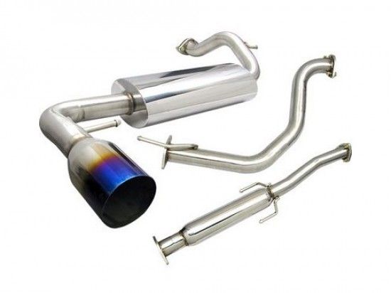 Image of SK-Import Cat-back Uitlaatsysteem 61mm Roestvrij Staal Honda CRX