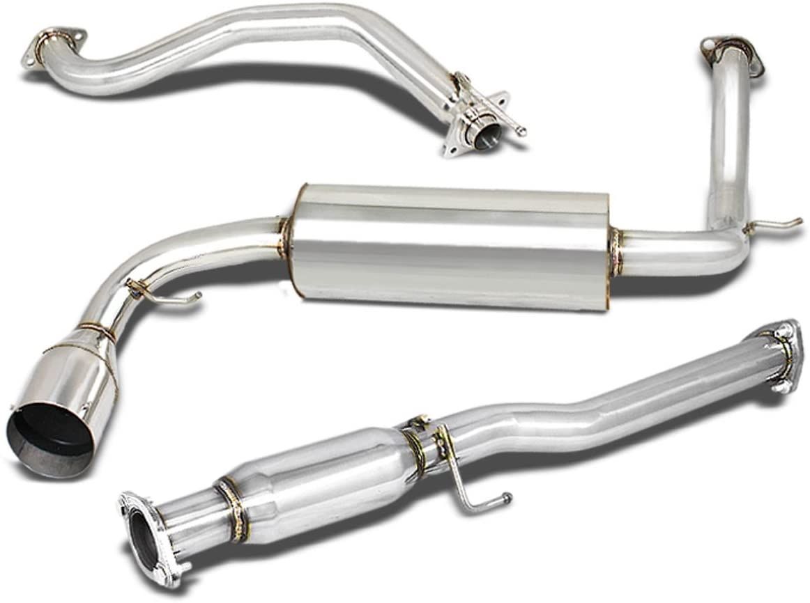 Image of SK-Import Cat-back Uitlaatsysteem 61mm Roestvrij Staal Honda CRX