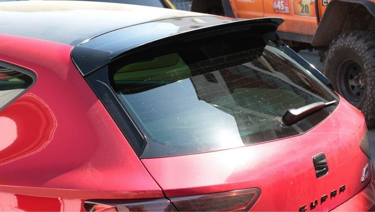 Image of Maxton Achter Spoiler Verlengstuk Glanzend Zwart ABS Plastic Seat Leon Facelift