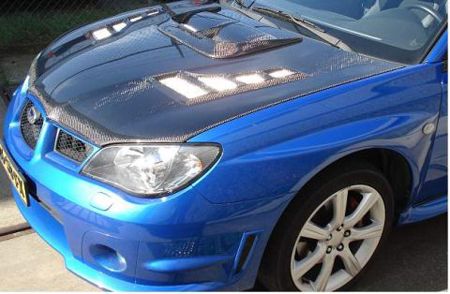 Image of AeroworkS Motorkap TRC Style Carbon Subaru Impreza