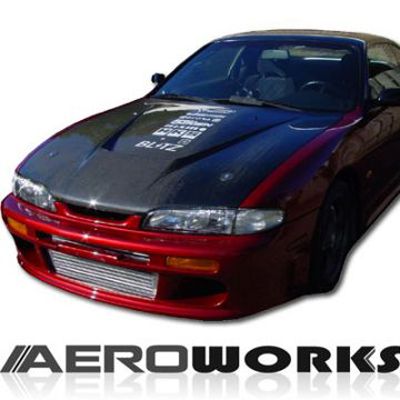Image of AeroworkS Motorkap Invader Style Carbon Nissan S14
