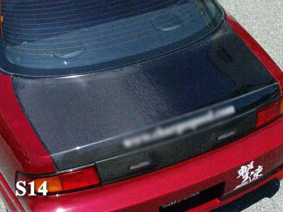 Image of AeroworkS Achterklep Carbon Nissan S14