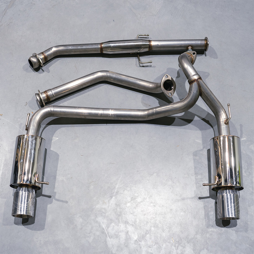Image of SK-Import Cat-back Uitlaatsysteem TWEEDE KANS 57mm Roestvrij Staal Hyundai Coupé Pre Facelift