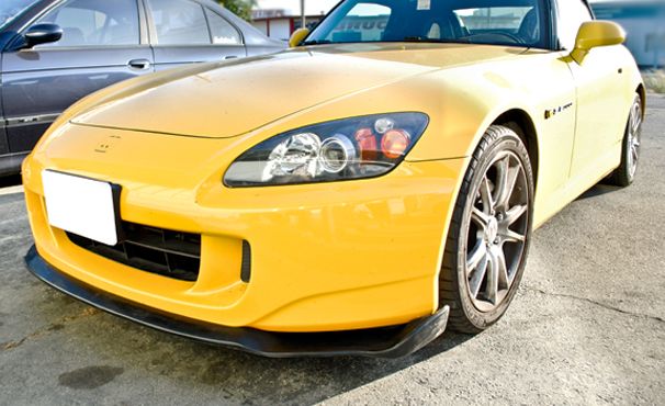 Image of PU Design Voor Bumper Lip Mugen Style Zwart Polyurethane Honda S2000 Facelift