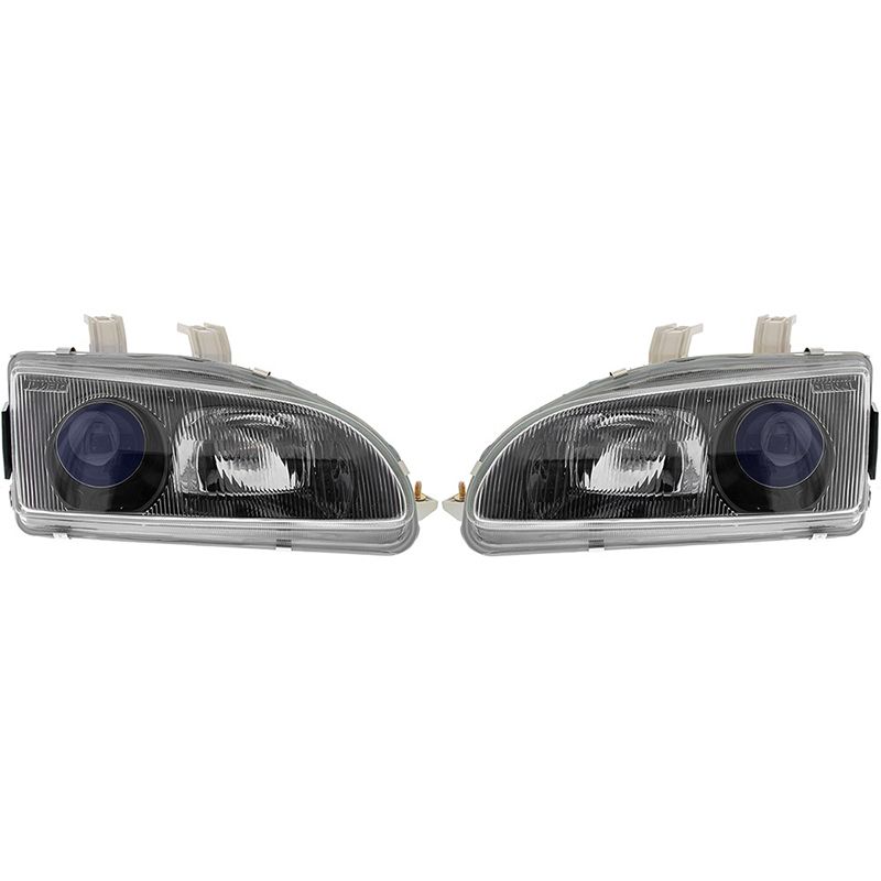 Image of Denji Koplampen DENJI Black Housing Blauwe Lens Honda Civic