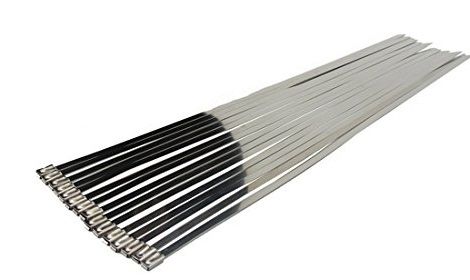 Image of SK-Import Uitlaat Hitteband Zip-ties Zwart