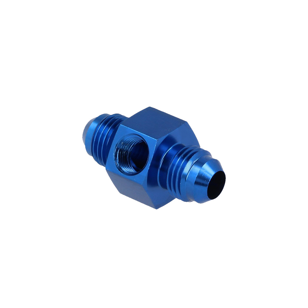 Image of QSP Druk adapter Blauw Male/Male Aluminium