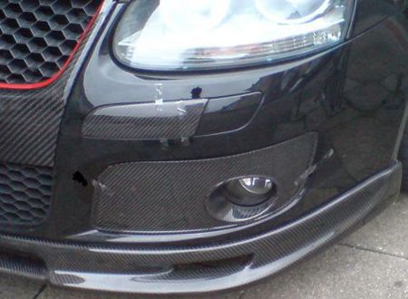 Image of AeroworkS Voor Mistlampen Covers Carbon Volkswagen Golf