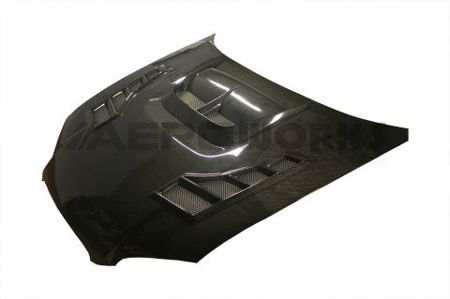 Image of AeroworkS Motorkap TRCII Style Carbon Subaru Impreza