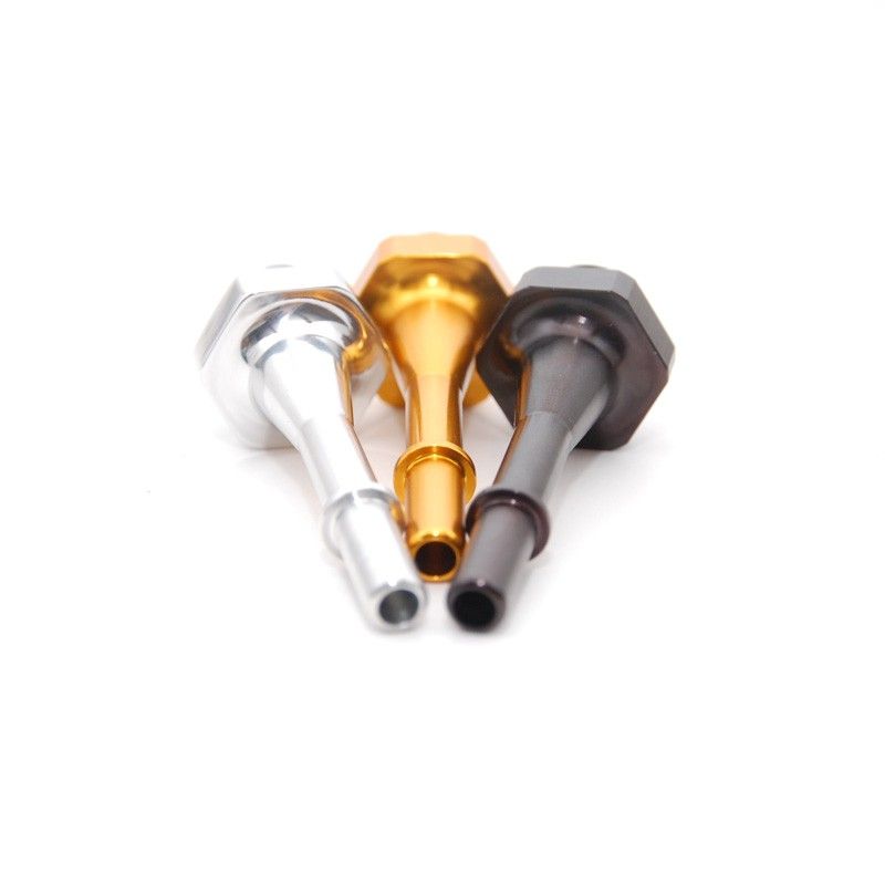 Image of Hybrid Racing Rail Fitting For HR Fuel Rail Zwart Honda Civic,CRX,Del Sol