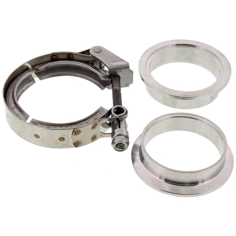Image of SRS Uitlaat Flens V Band 2.5 Inch Roestvrij Staal