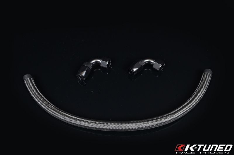 Image of K-Tuned Waterpomp Blokkeer Plaat Naar Elektrische Pomp Slang Kit Zwart Honda Civic,Integra,Accord