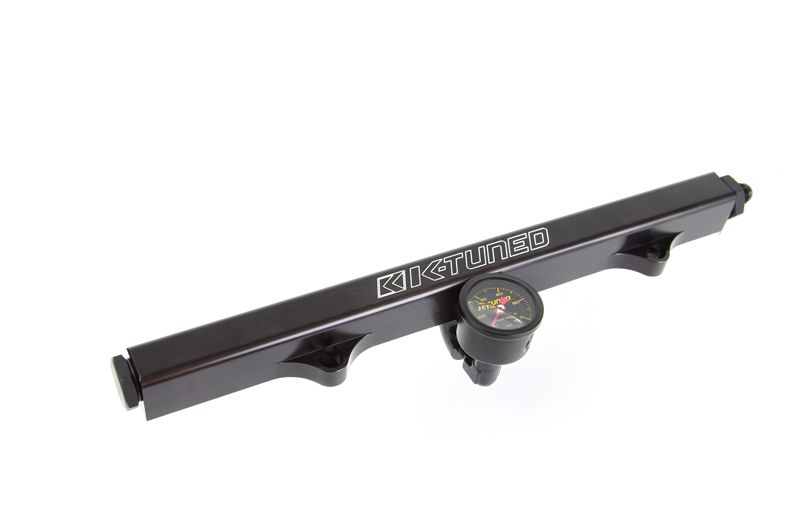 Image of K-Tuned Brandstofrail Including Fuel Pressure Gauge Zwart Honda Civic,Accord,Integra