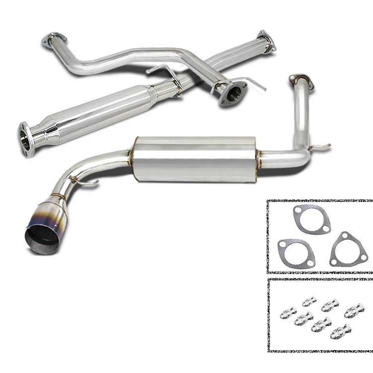 Image of SK-Import Cat-back Uitlaatsysteem 61mm Roestvrij Staal Honda Civic