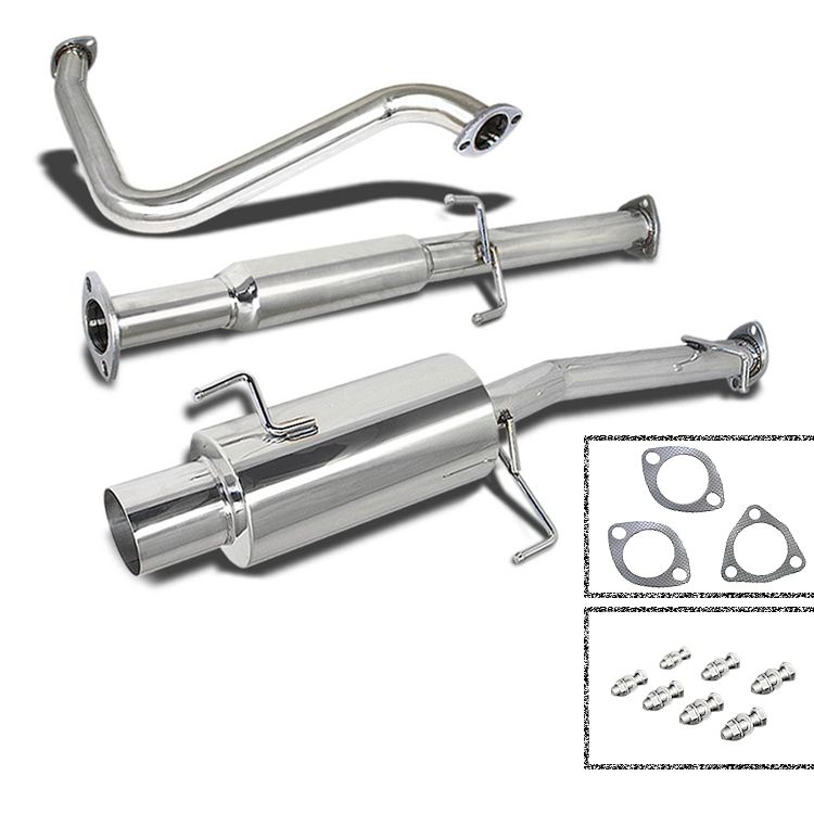 Image of SK-Import Cat-back Uitlaatsysteem 61mm Roestvrij Staal Honda Prelude