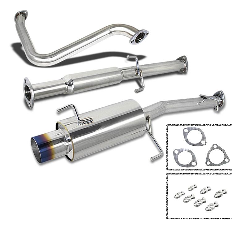Image of SK-Import Cat-back Uitlaatsysteem 61mm Roestvrij Staal Honda Prelude