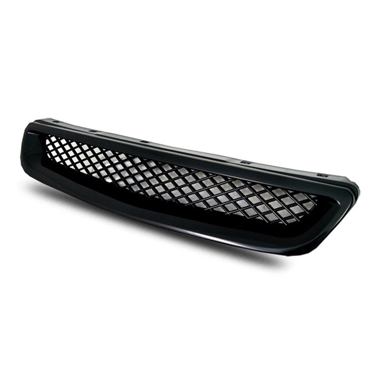 Image of ABS Dynamics Grill Type R Style Zwart ABS Plastic Honda Civic Pre-Facelift 1996-1998