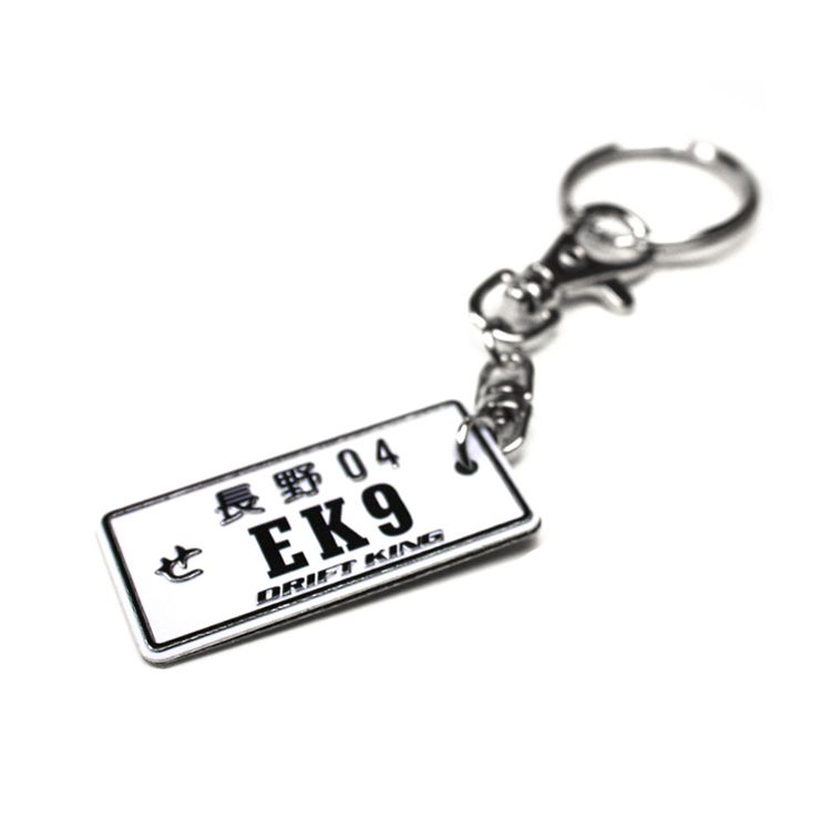 Image of NRG Innovations Sleutelhanger JDM Style JDM License Plate EK9 Zacht PVC
