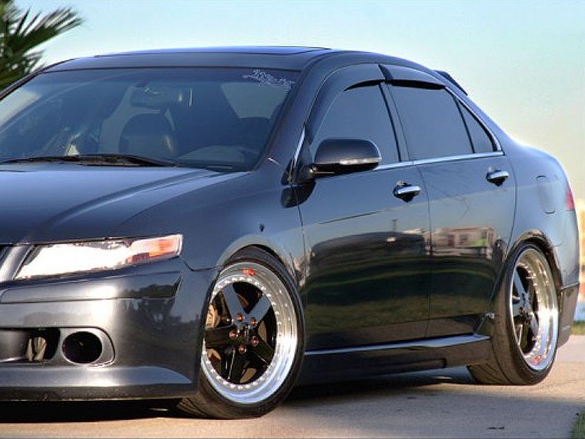 Image of SK-Import Voor en Achter Zijwindscherm Plak 4-Deurs Smoke Kunststof Honda Accord