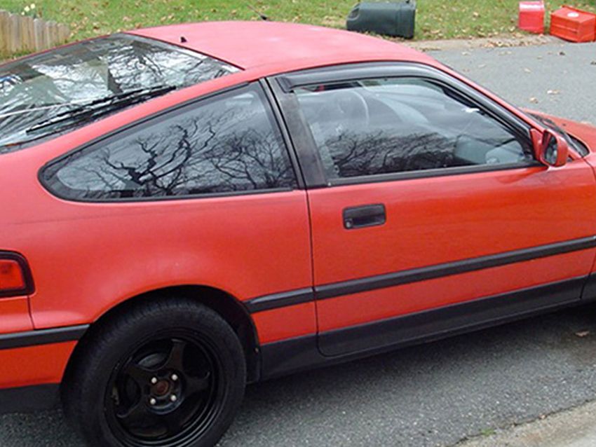 Image of SK-Import Voor Zijwindscherm Plak 2-Deurs Smoke Kunststof Honda CRX