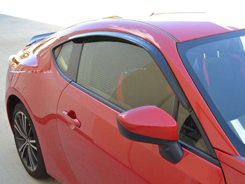 Image of SK-Import Voor Zijwindscherm Plak 2-Deurs Smoke Kunststof Subaru,Toyota BRZ,GT86