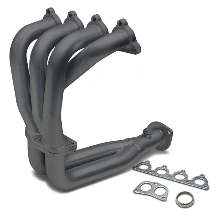 Image of SK-Import Spruitstuk 4-2-1 Zwart Staal Honda Civic,CRX,Del Sol
