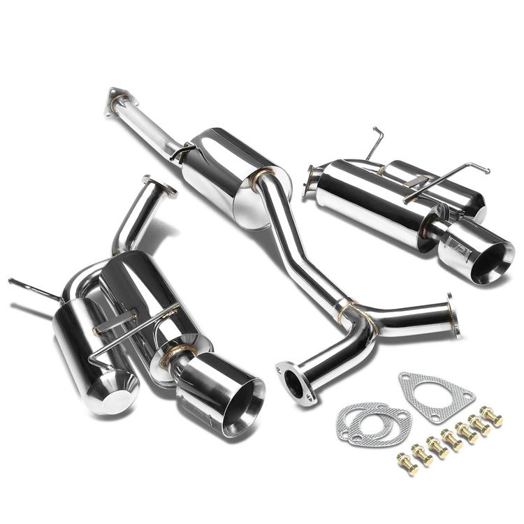 Image of J2 Engineering Cat-back Uitlaatsysteem HI Power Roestvrij Staal Honda S2000