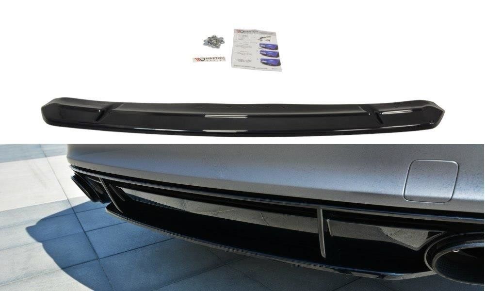 Image of Maxton Achter Bumper Lip Glanzend Zwart ABS Plastic Audi RS7 Facelift