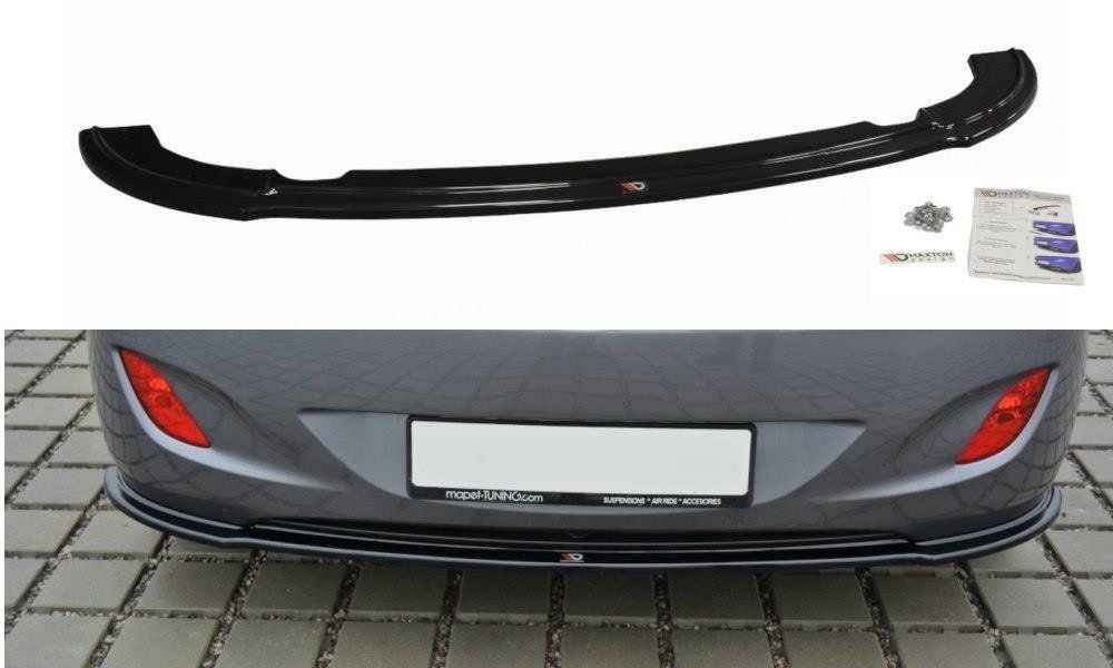 Image of Maxton Achter Bumper Lip Glanzend Zwart ABS Plastic Hyundai I30